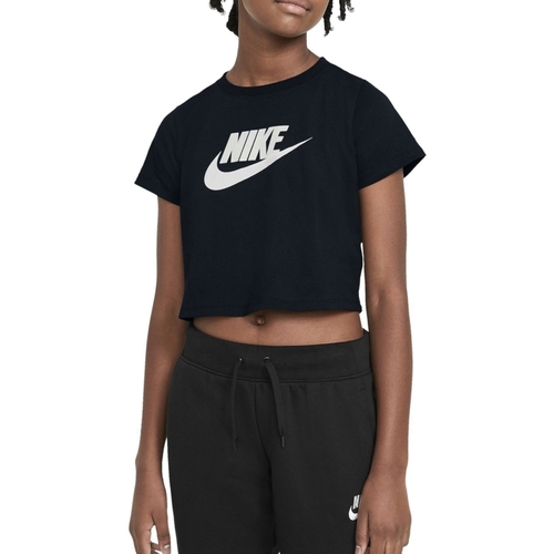 Kleidung Mädchen T-Shirts Nike DA6925 Schwarz