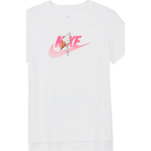 Kleidung Mädchen T-Shirts Nike DH5912 Weiss