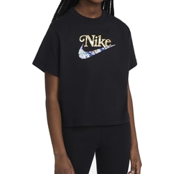 Kleidung Mädchen T-Shirts Nike DH5747 Schwarz