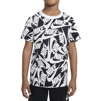 Kleidung Jungen T-Shirts Nike 86H884 Schwarz