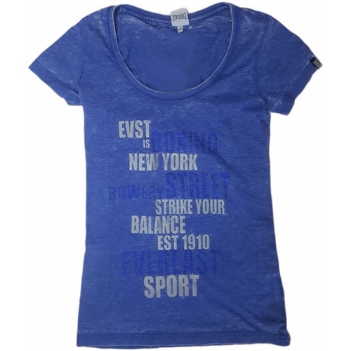 Kleidung Damen T-Shirts Everlast 14W712G84 Blau
