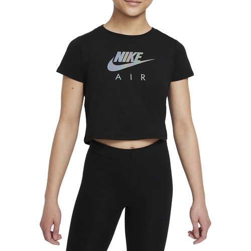 Kleidung Mädchen T-Shirts Nike DJ6932 Schwarz