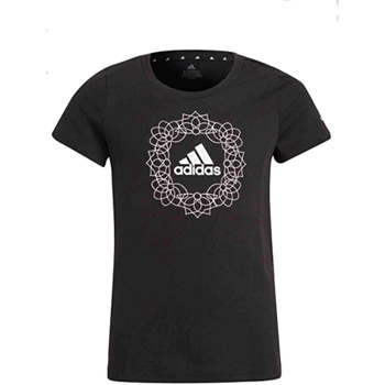 Kleidung Mädchen T-Shirts adidas Originals GT1426 Schwarz