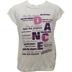 Kleidung Mädchen T-Shirts Dimensione Danza 1DME96 Weiss