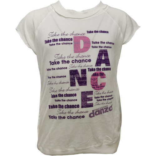 Kleidung Mädchen T-Shirts Dimensione Danza 1DME96 Weiss