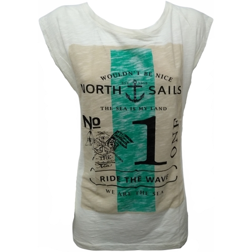 Kleidung Damen T-Shirts North Sails 092716 Beige