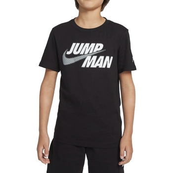 Kleidung Jungen T-Shirts Nike 95A741 Schwarz