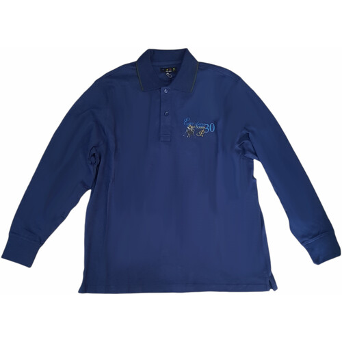 Kleidung Herren Langärmelige Polohemden Max Fort E1945180 Blau