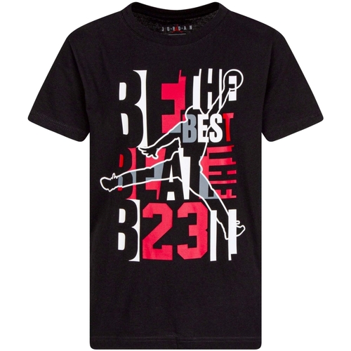 Kleidung Jungen T-Shirts Nike 95A874 Schwarz