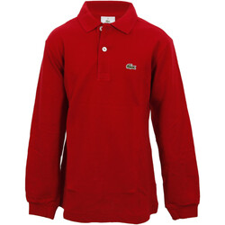 Kleidung Jungen Langärmelige Polohemden Lacoste L1912 Rot