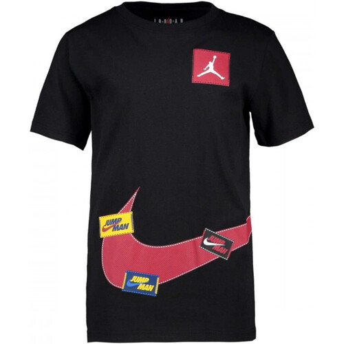 Kleidung Jungen T-Shirts Nike 95A739 Schwarz