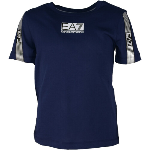 Kleidung Jungen T-Shirts Emporio Armani EA7 3LBT57-BJ02Z Blau