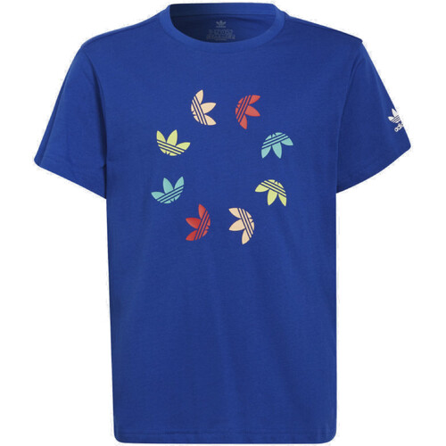 Kleidung Jungen T-Shirts adidas Originals HF2131 Blau