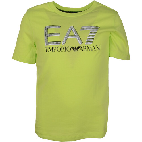 Kleidung Jungen T-Shirts Emporio Armani EA7 3LBT53-BJ02Z Grün