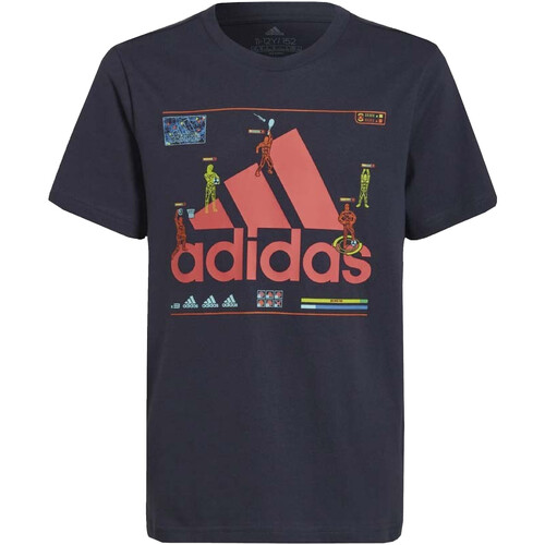 Kleidung Jungen T-Shirts adidas Originals HA4057 Blau