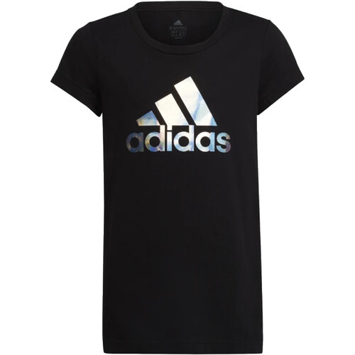 Kleidung Mädchen T-Shirts adidas Originals HD4407 Schwarz