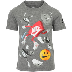 Kleidung Jungen T-Shirts Nike 86J150 Grau