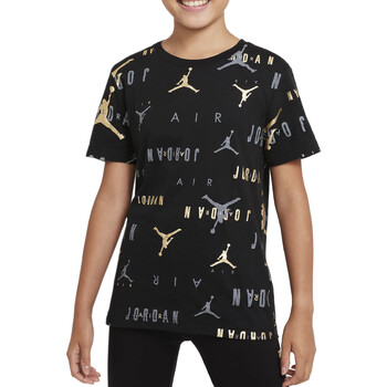 Kleidung Jungen T-Shirts Nike 95B056 Schwarz