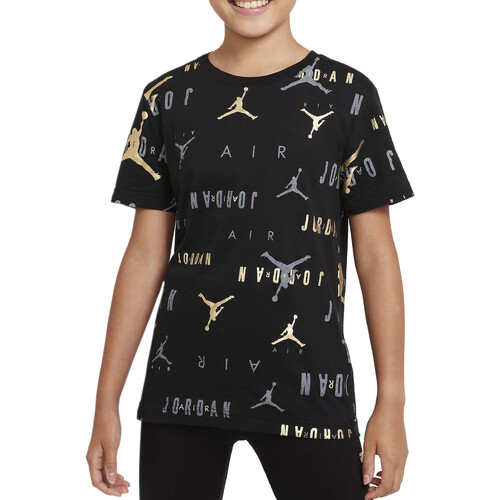 Kleidung Jungen T-Shirts Nike 95B056 Schwarz