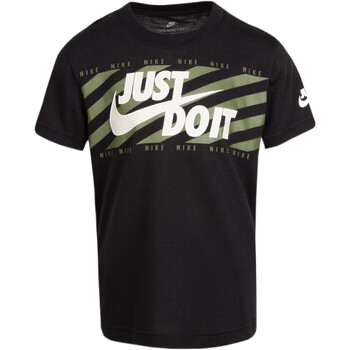 Kleidung Jungen T-Shirts Nike 86I018 Schwarz