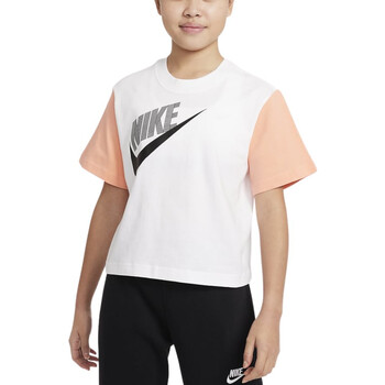 Kleidung Mädchen T-Shirts Nike DV0349 Weiss