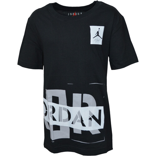 Kleidung Jungen T-Shirts Nike 95B568 Schwarz