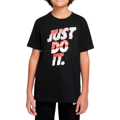 Kleidung Jungen T-Shirts Nike DO1822 Schwarz