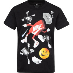 Kleidung Jungen T-Shirts Nike 86J150 Schwarz