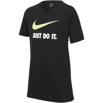 Kleidung Jungen T-Shirts Nike AR5249 Schwarz