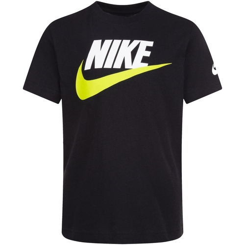 Kleidung Jungen T-Shirts Nike 86J575 Schwarz