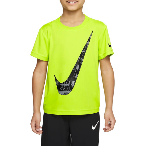 Kleidung Jungen T-Shirts Nike 86J143 Grün