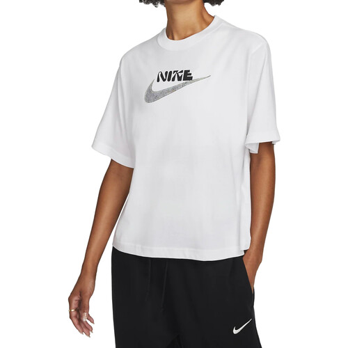 Kleidung Damen T-Shirts Nike DR9006 Weiss