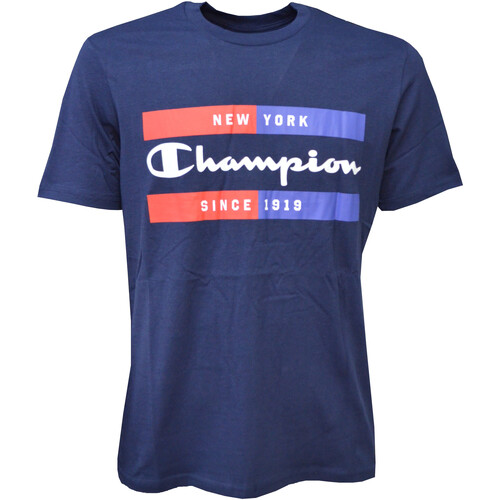 Kleidung Herren T-Shirts Champion 218559 Blau
