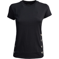 Kleidung Mädchen T-Shirts Emporio Armani EA7 3RFT05-FJ2HZ Schwarz