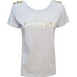 Kleidung Damen T-Shirts Café Noir JT0095 Weiss