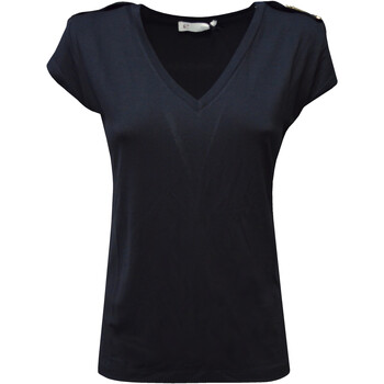 Kleidung Damen T-Shirts Café Noir JT0108 Schwarz