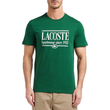 Kleidung Herren T-Shirts Lacoste TH0322 Grün