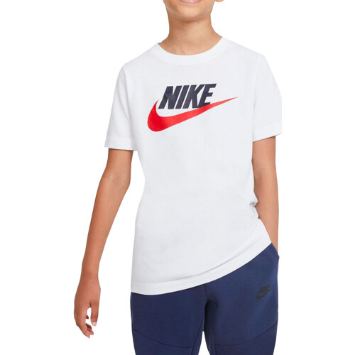 Kleidung Jungen T-Shirts Nike AR5252 Weiss