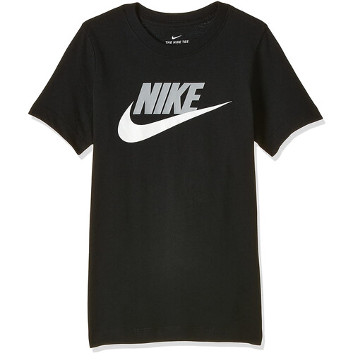 Kleidung Jungen T-Shirts Nike AR5252 Schwarz