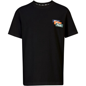 Kleidung Jungen T-Shirts Fila FAT0238 Schwarz