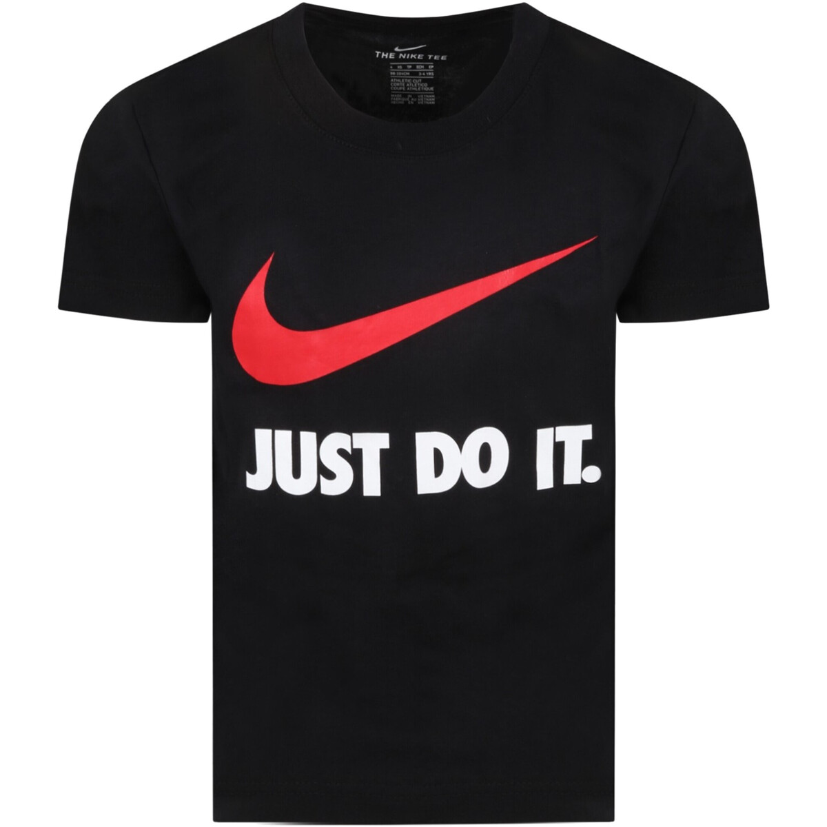 Kleidung Jungen T-Shirts Nike 8U9461 Schwarz
