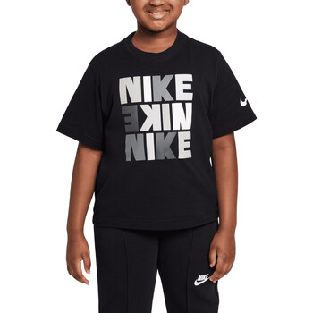 Kleidung Mädchen T-Shirts Nike DZ3579 Schwarz