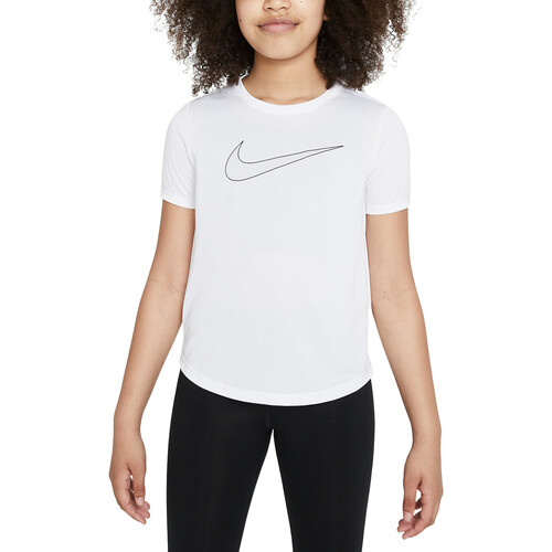 Kleidung Mädchen T-Shirts Nike DD7639 Weiss