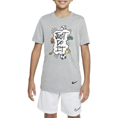 Kleidung Jungen T-Shirts Nike DX9534 Grau