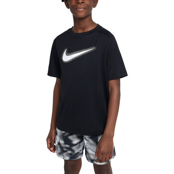 Kleidung Jungen T-Shirts Nike DX5386 Schwarz