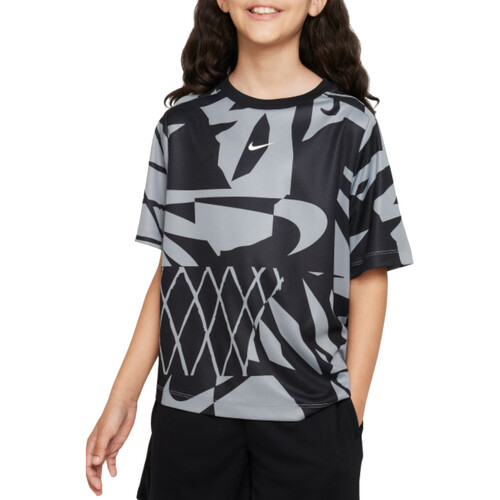 Kleidung Jungen T-Shirts Nike FB1287 Schwarz