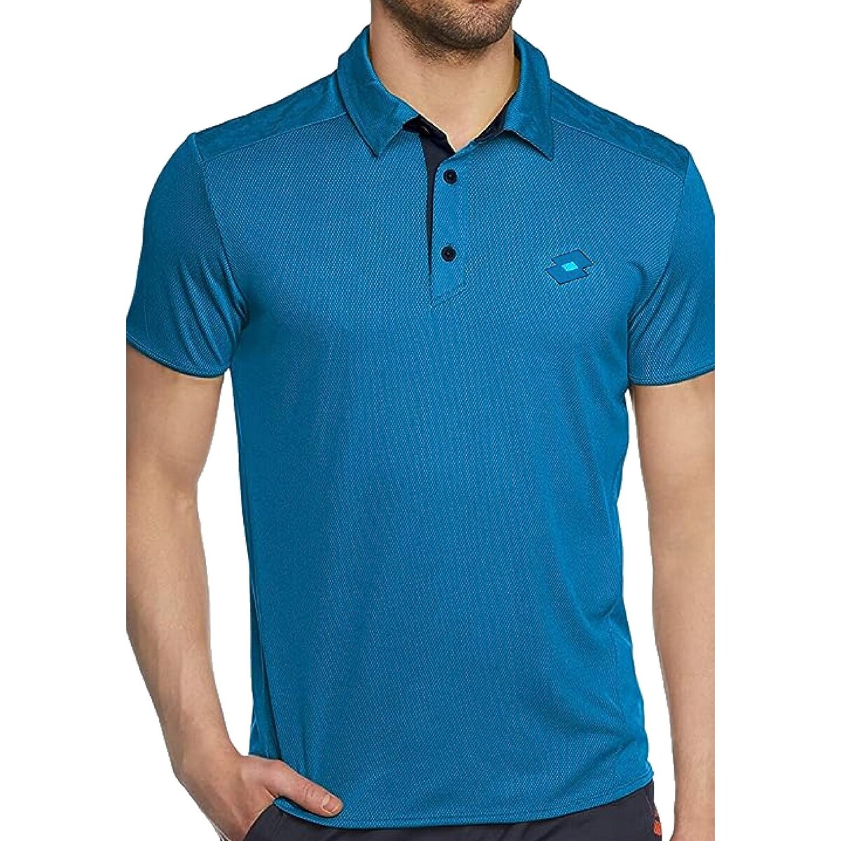 Kleidung Herren Polohemden Lotto N7219 Blau