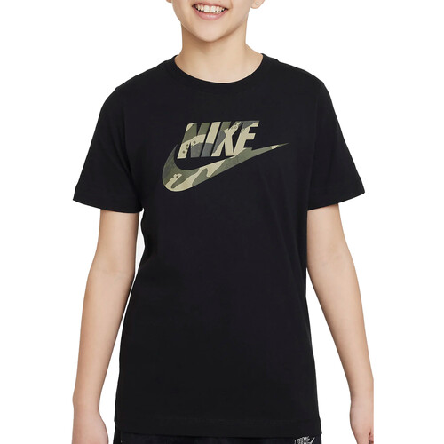 Kleidung Jungen T-Shirts Nike FD3957 Schwarz