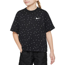 Kleidung Mädchen T-Shirts Nike FD5366 Schwarz