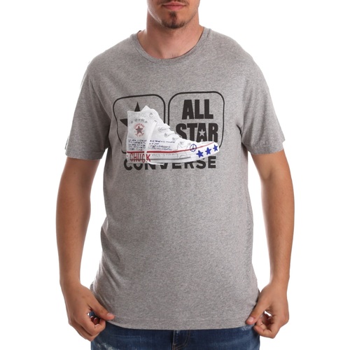 Kleidung Herren T-Shirts Converse 10017575 Grau